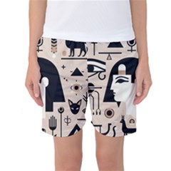 Egypt Pyramid Nature Desert Women s Basketball Shorts by Proyonanggan