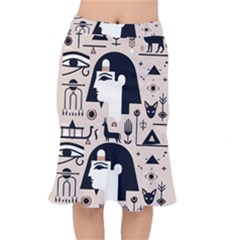 Egypt Pyramid Nature Desert Short Mermaid Skirt by Proyonanggan