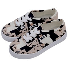 Egypt Pyramid Nature Desert Kids  Classic Low Top Sneakers by Proyonanggan