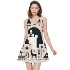 Egypt Pyramid Nature Desert Inside Out Reversible Sleeveless Dress