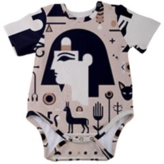 Egypt Pyramid Nature Desert Baby Short Sleeve Bodysuit