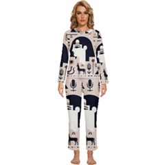 Egypt Pyramid Nature Desert Womens  Long Sleeve Lightweight Pajamas Set by Proyonanggan