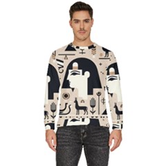 Egypt Pyramid Nature Desert Men s Fleece Sweatshirt by Proyonanggan