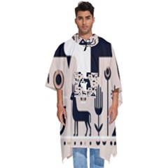 Egypt Pyramid Nature Desert Men s Hooded Rain Ponchos by Proyonanggan