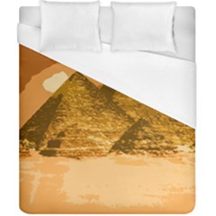 Pyramids Egypt Pyramid Desert Sand Duvet Cover (california King Size) by Proyonanggan