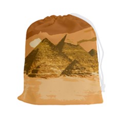 Pyramids Egypt Pyramid Desert Sand Drawstring Pouch (2xl) by Proyonanggan