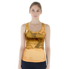 Pyramids Egypt Pyramid Desert Sand Racer Back Sports Top by Proyonanggan