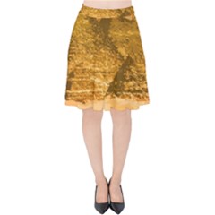 Pyramids Egypt Pyramid Desert Sand Velvet High Waist Skirt by Proyonanggan