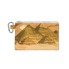 Pyramids Egypt Pyramid Desert Sand Canvas Cosmetic Bag (small) by Proyonanggan