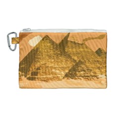 Pyramids Egypt Pyramid Desert Sand Canvas Cosmetic Bag (large) by Proyonanggan