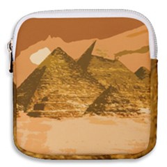 Pyramids Egypt Pyramid Desert Sand Mini Square Pouch by Proyonanggan