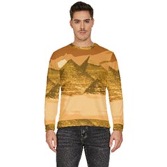 Pyramids Egypt Pyramid Desert Sand Men s Fleece Sweatshirt by Proyonanggan