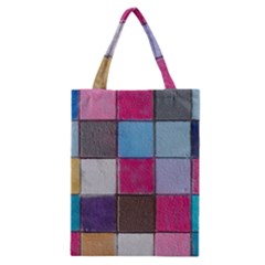 Tile, Colorful, Squares, Texture Classic Tote Bag by nateshop