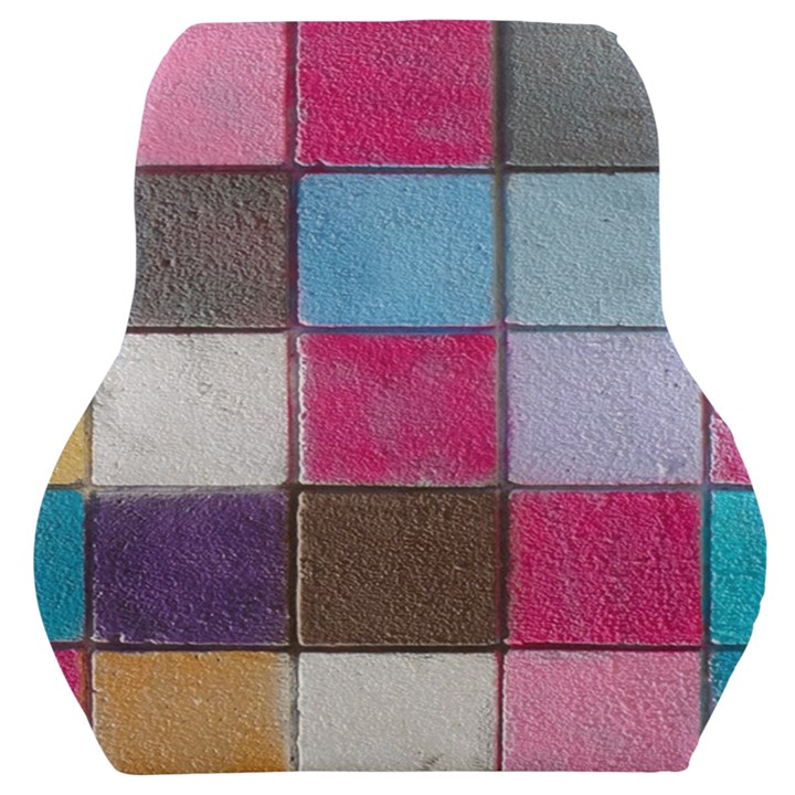 Tile, Colorful, Squares, Texture Car Seat Back Cushion 