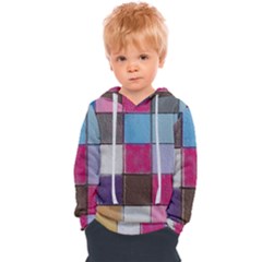 Tile, Colorful, Squares, Texture Kids  Overhead Hoodie