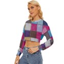 Tile, Colorful, Squares, Texture Lightweight Long Sleeve Sweatshirt View2