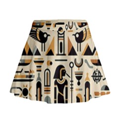 Egypt Pyramids Nature Desert Mini Flare Skirt by Proyonanggan