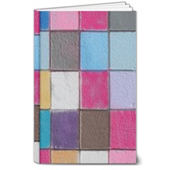 Tile, Colorful, Squares, Texture 8  X 10  Hardcover Notebook by nateshop