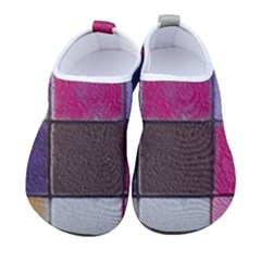 Tile, Colorful, Squares, Texture Men s Sock-style Water Shoes