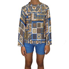 Decoupage Kids  Long Sleeve Swimwear by nateshop