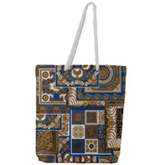 Decoupage Full Print Rope Handle Tote (large) by nateshop