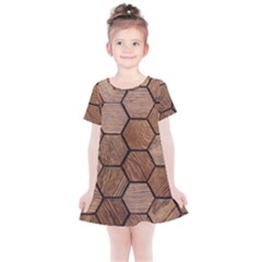 Wooden Triangles Texture, Wooden ,texture, Wooden Kids  Simple Cotton Dress by nateshop