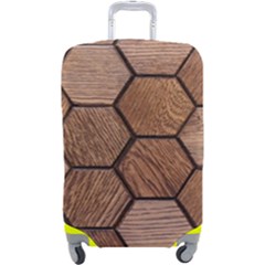 Wooden Triangles Texture, Wooden ,texture, Wooden Luggage Cover (large) by nateshop