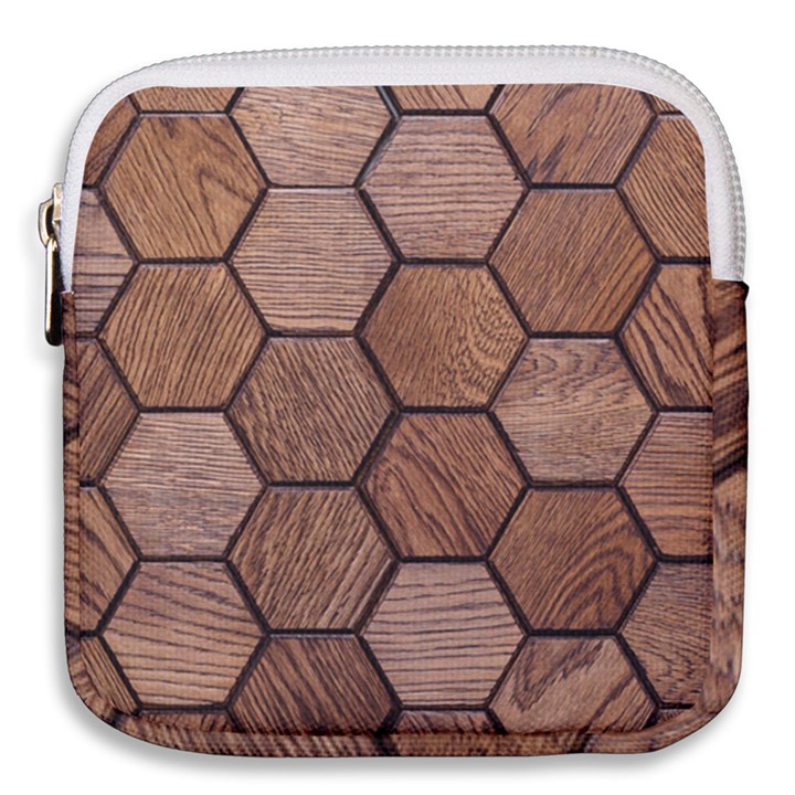 Wooden Triangles Texture, Wooden ,texture, Wooden Mini Square Pouch