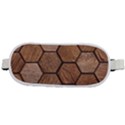 Wooden Triangles Texture, Wooden ,texture, Wooden Rounded Waist Pouch View2