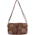 Wooden Triangles Texture, Wooden ,texture, Wooden Removable Strap Clutch Bag View2