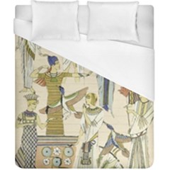 Egyptian Paper Woman Dress Design Duvet Cover (California King Size)