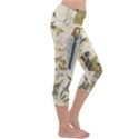 Egyptian Paper Woman Dress Design Capri Yoga Leggings View3