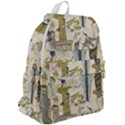 Egyptian Paper Woman Dress Design Top Flap Backpack View2