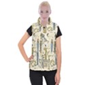 Egyptian Paper Woman Dress Design Women s Button Up Vest View1