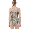 Egyptian Paper Woman Dress Design Cut Out Top Tankini Set View2