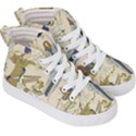 Egyptian Paper Woman Dress Design Kids  Hi-Top Skate Sneakers View3