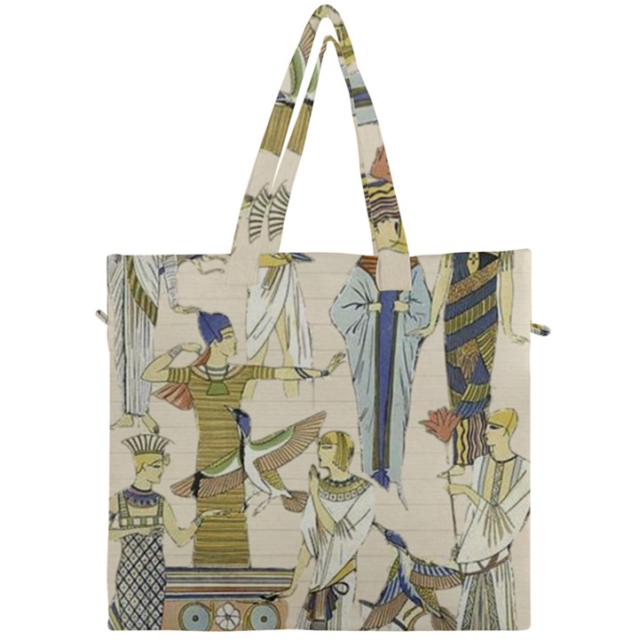 Egyptian Paper Woman Dress Design Canvas Travel Bag