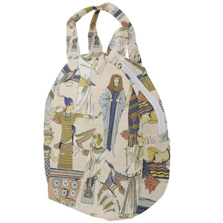 Egyptian Paper Woman Dress Design Travel Backpack