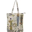 Egyptian Paper Woman Dress Design Double Zip Up Tote Bag View1