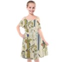 Egyptian Paper Woman Dress Design Kids  Cut Out Shoulders Chiffon Dress View1