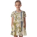 Egyptian Paper Woman Dress Design Kids  Short Sleeve Pinafore Style Dress View1