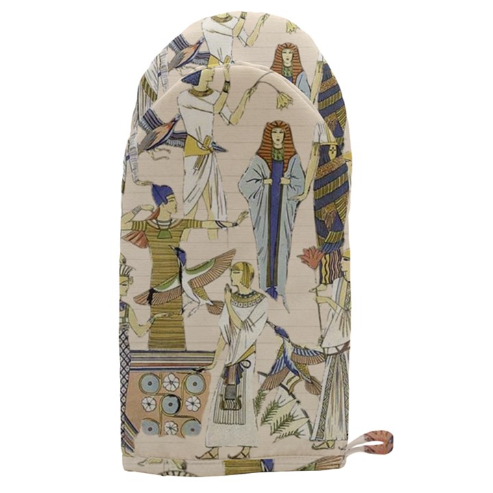 Egyptian Paper Woman Dress Design Microwave Oven Glove