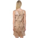 Wooden Triangles Texture, Wooden Wooden Sleeveless Satin Nightdress View2