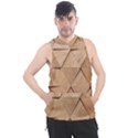 Wooden Triangles Texture, Wooden Wooden Men s Sleeveless Hoodie View1