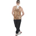 Wooden Triangles Texture, Wooden Wooden Men s Sleeveless Hoodie View2