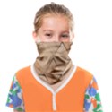 Wooden Triangles Texture, Wooden Wooden Face Covering Bandana (Kids) View1