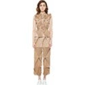 Wooden Triangles Texture, Wooden Wooden Women s Frill Top Chiffon Jumpsuit View1