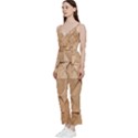 Wooden Triangles Texture, Wooden Wooden V-Neck Camisole Jumpsuit View2