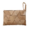 Wooden Triangles Texture, Wooden Wooden Foldable Grocery Recycle Bag View3