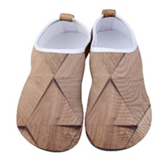 Wooden Triangles Texture, Wooden Wooden Men s Sock-style Water Shoes